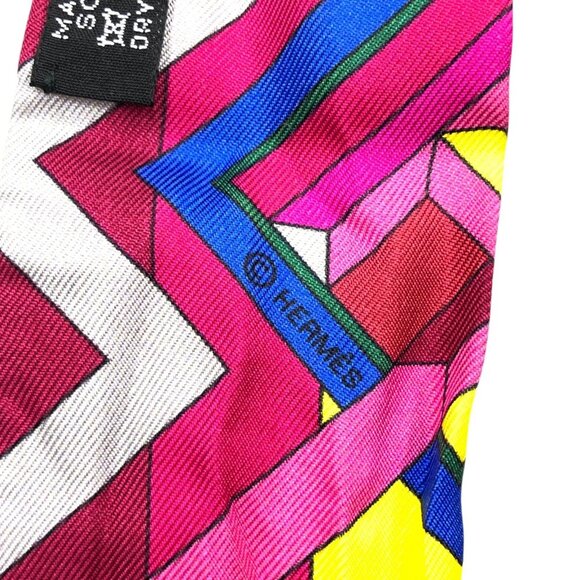 Authentic HERMES Twilly Scarf Chefs Silk jp120-111925 - Picture 14 of 16